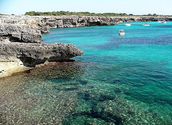 www.angeltourenmenorca.de bootsausfluge nach Cala Blanca auf Menorca