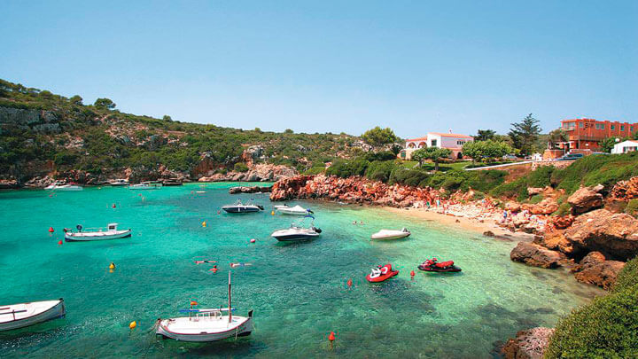 angeltourenmenorca.de Bootstouren auf Cala Canutells Menorca